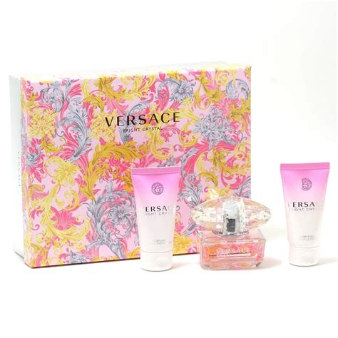 Versace Bright Crystal Spray, Shower Gel and Body Lotion